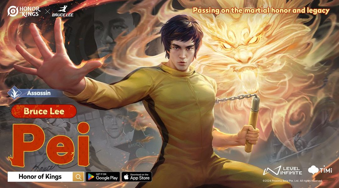 Skin Kolaborasi Honor Of Kings, Pei Bruce Lee