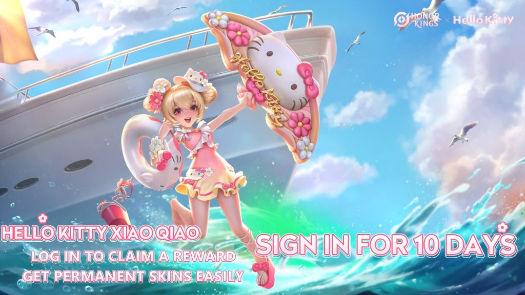 Kolaborasi Honor of Kings (HoK) x Hello Kitty Skin Xiao Qiao